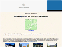Tablet Screenshot of chaletvillage.net